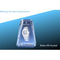 China Corporate crystal Awards rolex/3d laser rolex crystal award/3d crystal award/rolex award for sale