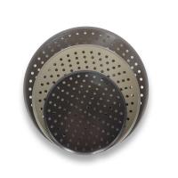 China RK Bakeware China-Pizza Hut 9 Inch 12 Inch 15 Inch Perforated Commercial Aluminum Pizza Pan Pizza Disk factory