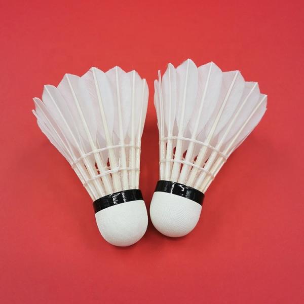 Quality Competition Duck Feather Badminton Shuttlecock Traditional Type BWF Approved for sale