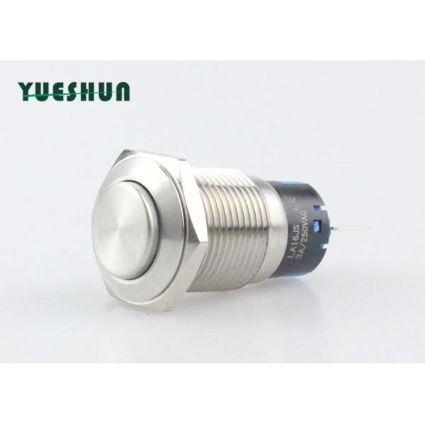 Quality 16mm High Head Metal Push Button Switch , Self Locking Push Button Switch NO NC for sale