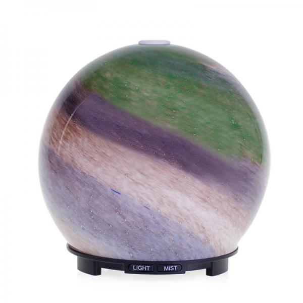 Quality Ball Shape 30-70ml/H led Glass Aroma Diffuser 7 Color Night Light for sale
