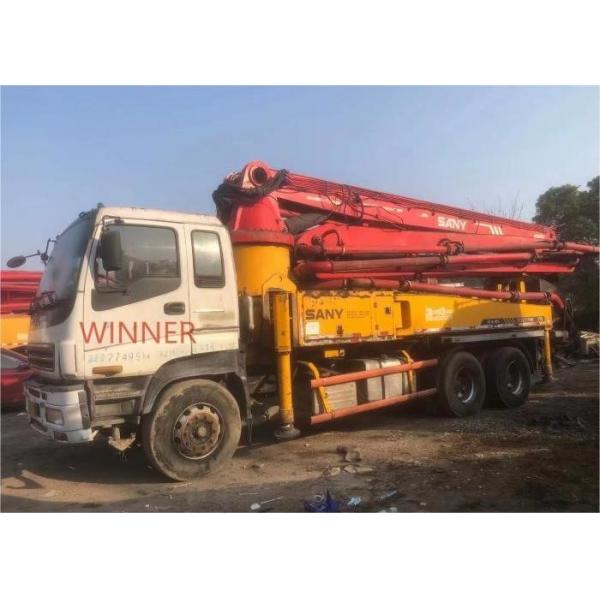 Quality 2011 Used Concrete Pump Truck Mounted 37m 4 Axle With Isuzu Chassis for sale