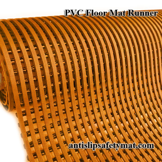 Quality 1.22M PVC Floor Mat Runners Drain Off Water for sale