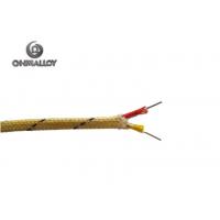 China 20AWG Type K NiCr/NiAl Bare Thermocouple Wire High Silica Insualated 800 Degree factory