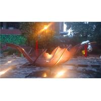 Quality Boat Metal Leaf Sculpture Custom Hollow Garden Landscape Statues for sale