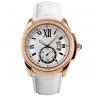 China Big Dial Luxury Alloy Wrist Watch With Diamond Stone Case , Women Jewellery Watches factory