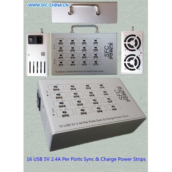 Quality Multi Charging 16 Port USB Only Power Strip 5V 2.4A For IPad Mobile MP3 Power for sale