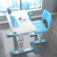 China Height Adjustable student reading table and chair with Post Frames Ao feng factory