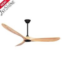 Quality OEM Remote Control Bldc Solid Wood Ceiling Fan With LED Lighting for sale
