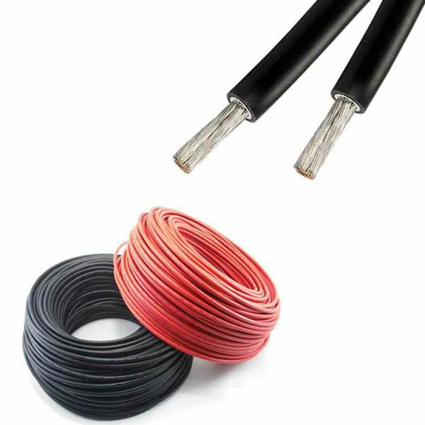 Quality Twin Core 6mm Solar PV Panel Cable 35MM Wears Resistance for sale