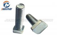 China Metric T Bolts Custom Fasteners White Blue Color Cold Heading For Structural Steel factory