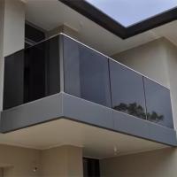 China ODM Aluminum Glass Fence Aluminium Channel Frameless Glass Balcony Railing factory