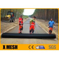 China 4x10m Black Plastic Mesh Netting Roll ASTM D7737 For Municipal Project factory