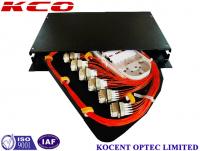 China ODF Distribution Fiber Optic Termination Box OM4 OM5 1U 24 Port Rotating Splice Rackmount Patch Panel factory