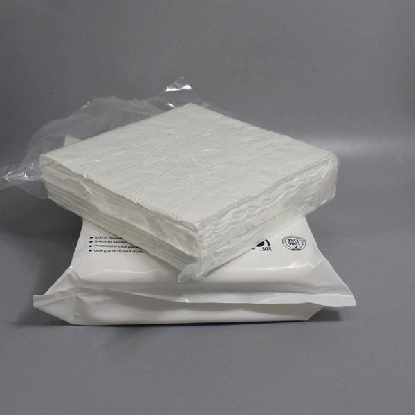 Quality 4*4 400pcs 110g Microfiber Cleaning Dustfree Cloth 100% Polyester Cleanroom for sale