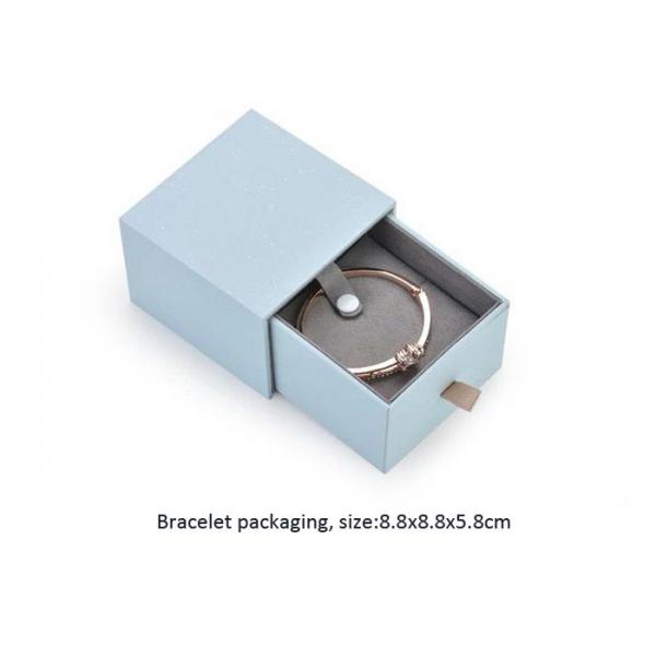 Quality Cardboard Pendant Jewelry Ring Necklace Boxes Handmade With Paperboard for sale