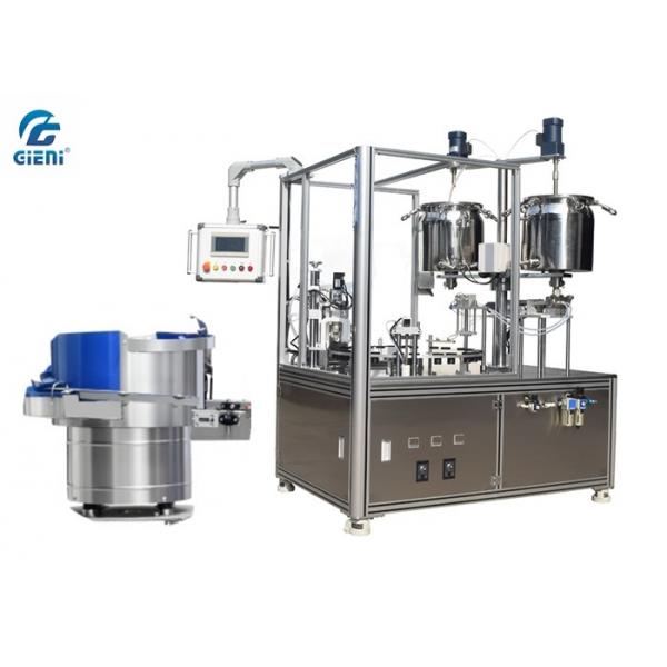 Quality Rotary Type Mascara Filling And Capping Machine With Vibration Table for sale