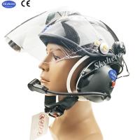 China Carbon fiber Paramotor helmet PPG helmet with high noise cancel headset EN966 certificated 3M Paramotoring for sale