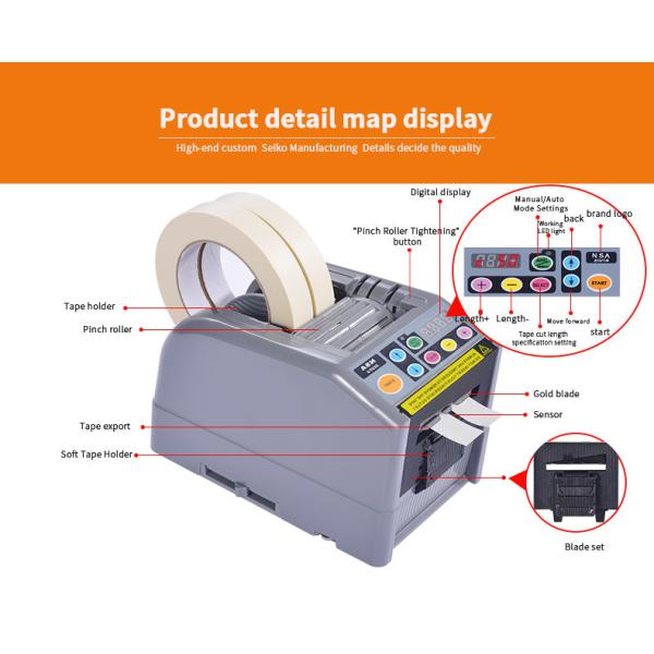 Quality Partition Automatic Tape Dispenser ABS Materials ZCUT-9GR for sale