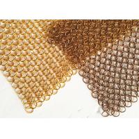 China Light Diffusing Chainmail Metal Ring Mesh For Decoraive Interior Partition factory