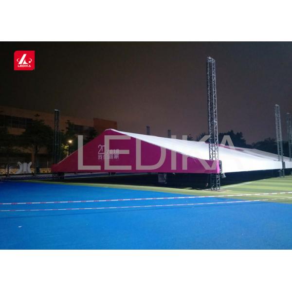 Quality Outdoor Aluminum Tent Truss , Portable Stage Lighting Round Bolt Truss for sale