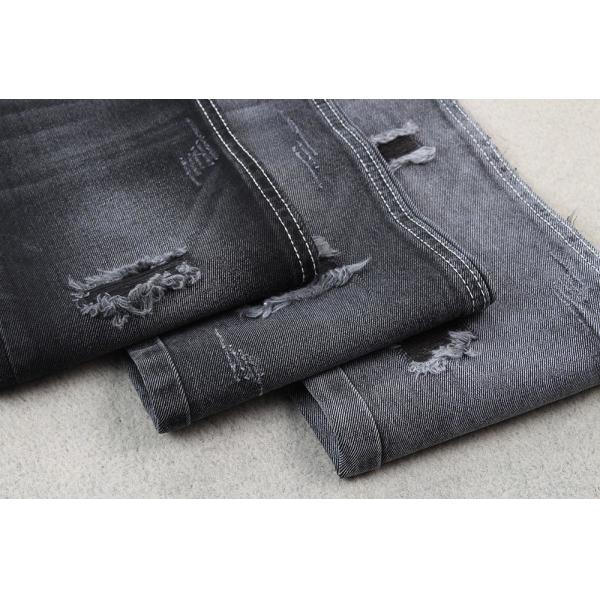 Quality Black Color Jeans 10Oz 100 Cotton Denim Fabric For Women for sale