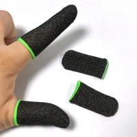 China Ultrathin Silver Fiber Touch Screen Sweat Resistant Mobile Gaming Finger Sleeve factory