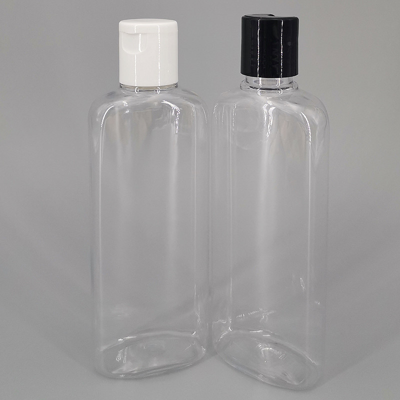 China 6.76oz 200ml Transparent PET Plastic Mouthwash Disinfectant Bottle factory