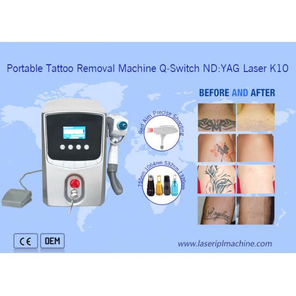 Quality Sgs 1064nm / 532nm Laser Tattoo Removal Machine For Eyebrow / Speckle Removal for sale