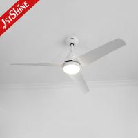 China 5 Speed 35W Modern 52 Inch Ceiling Fan With Light Remote Control factory