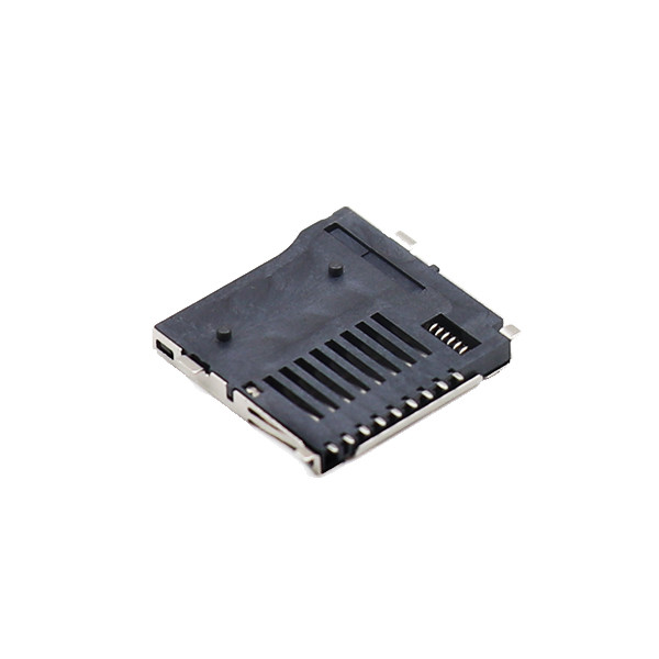Quality LCP Micro SD Memory Card Connectors Socket Push Push T Flash 9 Pin Female Type for sale