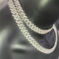 China Men's Jewelry Moissanite Cuban Link VVS1 D Inlaid Cuban Link Bracelet factory