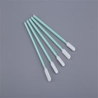 China Cleanroom Tiny Cotton Swabs Polyester Nonwoven Head Apply To Semiconductor factory