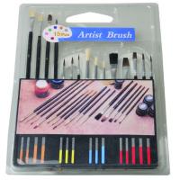 Quality Slim Long Handled Paint Brushes , Personalised Paint Brush Set T With Plastic for sale