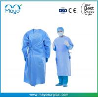 Quality 510K EN13795 PE Isolation Gown Medical AAMI Level 4 Surgical Gown for sale
