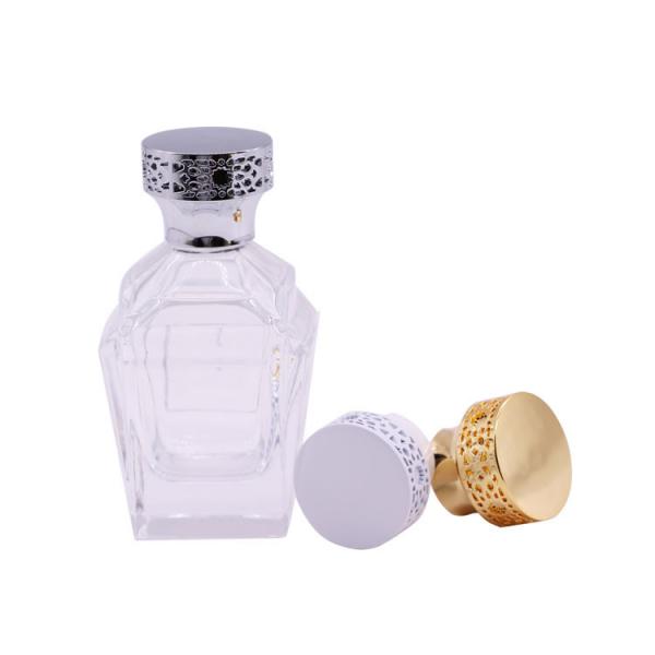 Quality Hollowed Out FEA 15 Metal Zamak Perfume Bottle Caps for sale