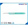 China BM-6107 Disposable Safety Surgical Blade with Plastic Handle Carbon Blade or Stainless Steel Blade factory