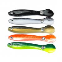 China 5 Colors 10CM/6g PVC Loach Soft Lures Tail Fish Baits Plastic Fake Bait Fishing Lure factory