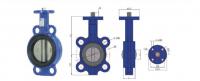 China Headless Wafer Type Butterfly Valve Soft Back Seat Suopport Reasonable Unique Structure factory