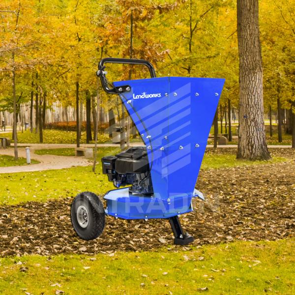 Quality Leaf Wood Mulcher Machine With 6 Chipping Knives 7 - 11 Inch Tiller Depth for sale