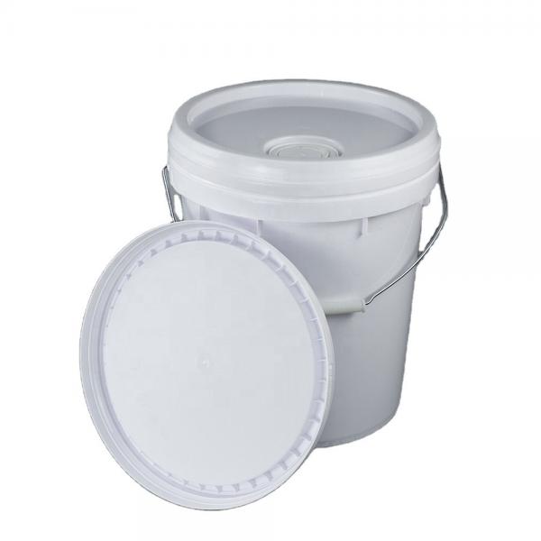 Quality Dia 26.7cm Round Plastic 20 Litre Paint Bucket With Lid 1000g for sale