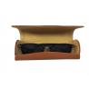 China Red Leather Handmade Optical Glasses Case Customized Color Eyewear Box factory