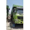 China 4x8 Drive Wheel Second Hand Dump Truck Howo Green Color Big Bucket Working Trucks factory