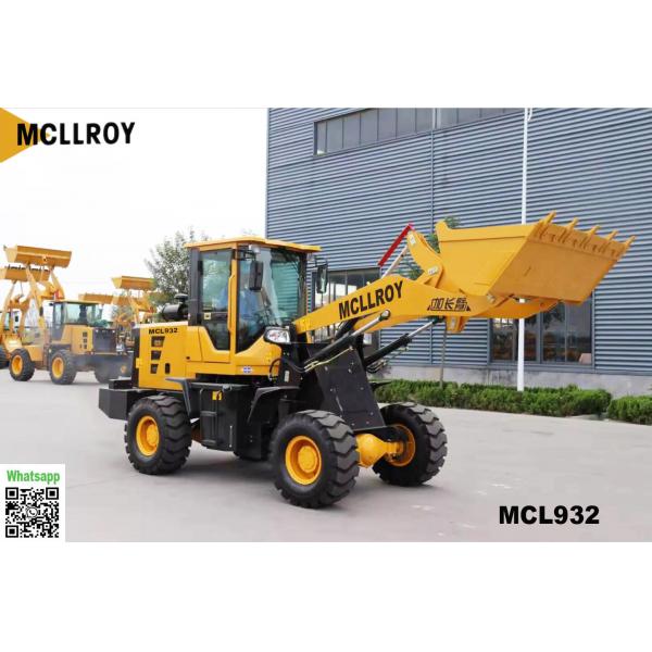 Quality 2 Ton Small Compact Wheel Loaders Front End 58kw 79hp Power for sale