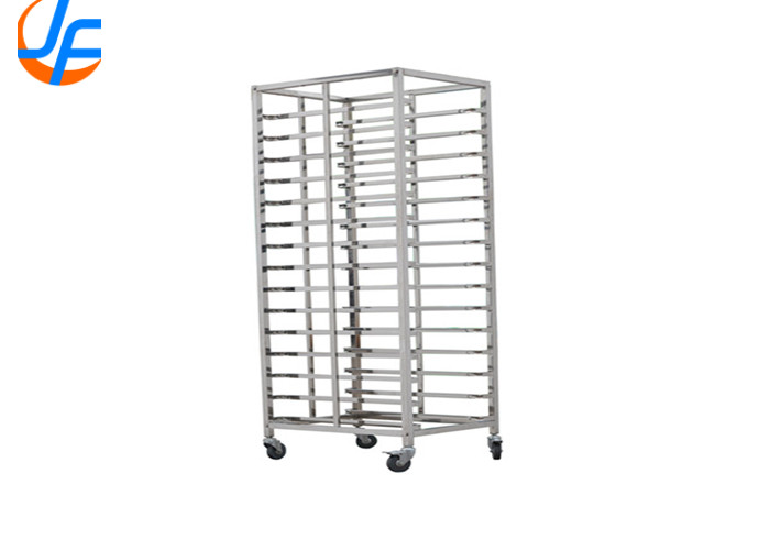 China RK Bakeware China Foodservice NSF Revent Oven  Double Rack Stainless Steel Baking Tray Trolley factory
