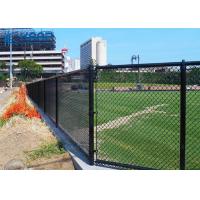 China Black Chain Link Gate , Chain Mesh Fencing Baseball Football Court Applied factory