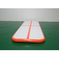 China Orange Small 3m / 10ft Gymnastics Equipment Tumble Track Inflatable Air Track Set factory