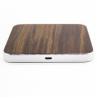 China Micro USB Port Wooden Qi Wireless Charger , Portable iPhone Charging Station factory