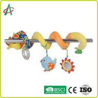 China Soft boa Spiral Pram Toy 68cm*35cm With Plush Duck And Mirror for sale
