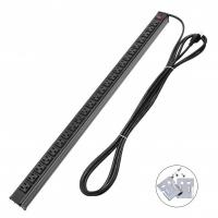 China Metal 24 Way Multi Outlet Power Strip With 15' Ultra Long Extension Cord American factory